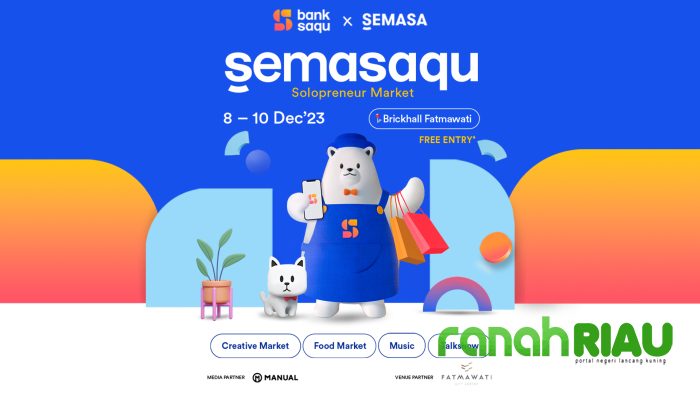 Tingkatkan Semangat dan Kreativitas Solopreneur di Indonesia, Bank Saqu dan SEMASA hadirkan SEMASAQU